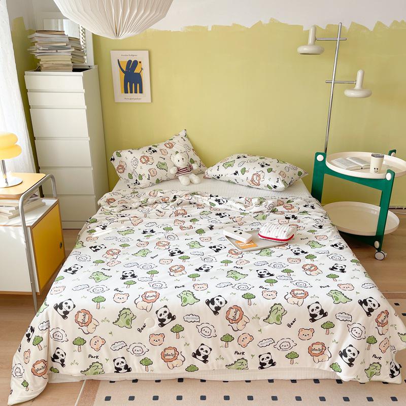 2025 Soft Milk Knit Cotton Soy Summer Cool Quilt