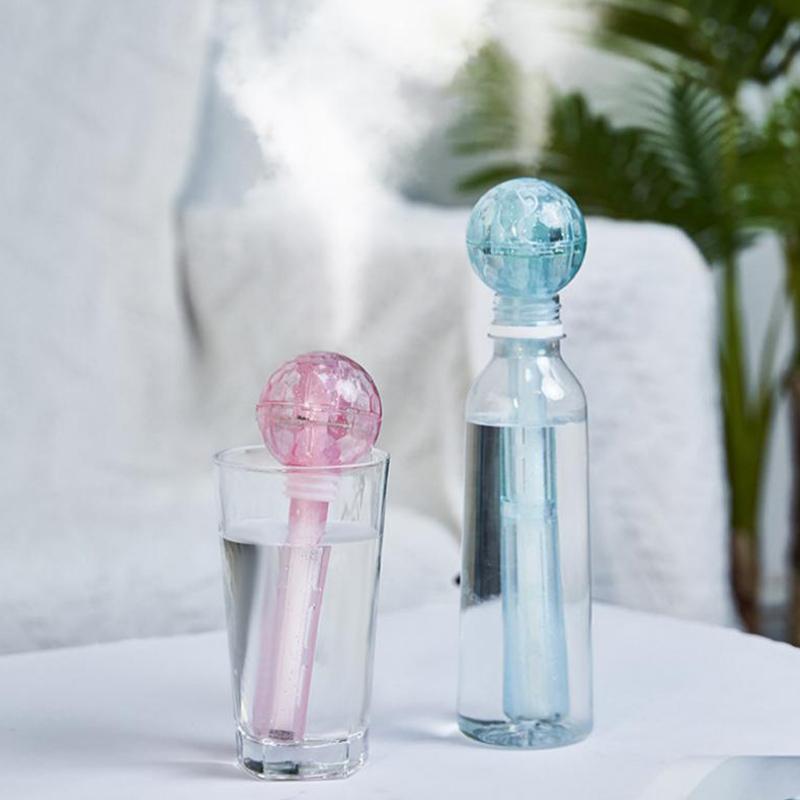 USB Humidifier Stick with LED Lights Compact Design for Home and Office Spaces