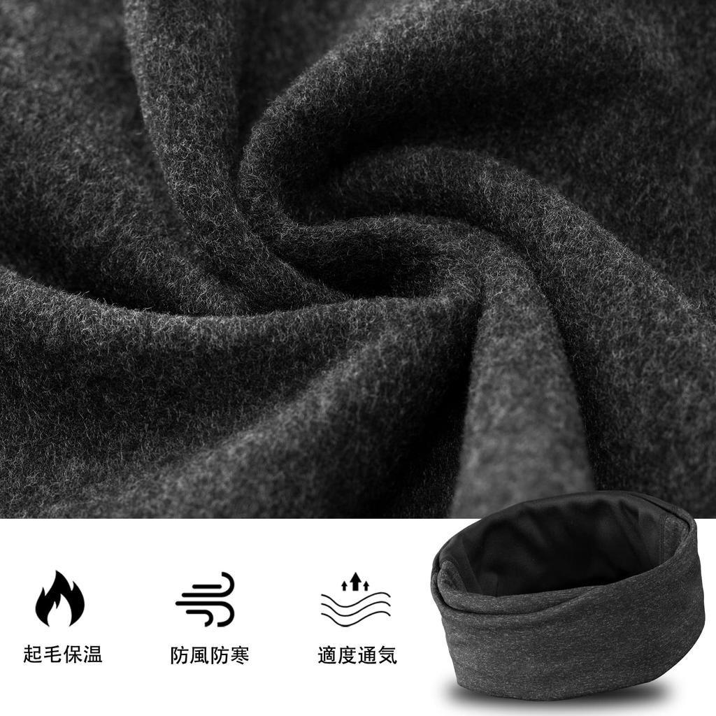 ROCKBROS Neck Warmer and Face Cover for Cold and Warm with Fleece Lining for and Other Outdoor Sports Gray Dark Men's Winter, Protection, Windproof,