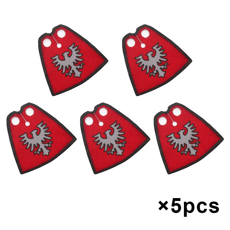 MOC Mittelalterliche Flagge Burg Serie Bausteine Figuren Zubehör Löwe Adler Altes Rom Burg Ritter Umhang Steine Spielzeug Geschenk