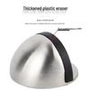 Stainless Steel Magnetic Door Stopper - Punch-Free, Anti-Collision, Rubber Top Limiter