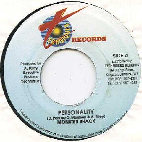 

7inch Record MONSTER SHACK - Personality Techniques 2003 Jamaica Reggae, Ska & Dub