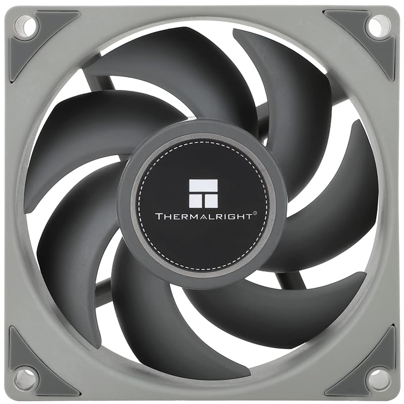 Thermalright TL-B8 CPU Fan PC Case Fan Quiet 4pin PWM Computer Fan, 8025 Specifications Silent Cooler Fan, 2200RPM Speed, Desktop CPU Cooling TL-B8