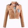 Attack on Titan Cosplay Shingeki No Kyojin Mikasa Ackerman Cosplay Costume Jacket Shawl Belt Suit Leather Shorts Full Sets