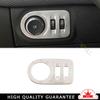 Headlight Button Frame Cover Trim Fit For Chevrolet Cruze 2016-2019 Silver Steel