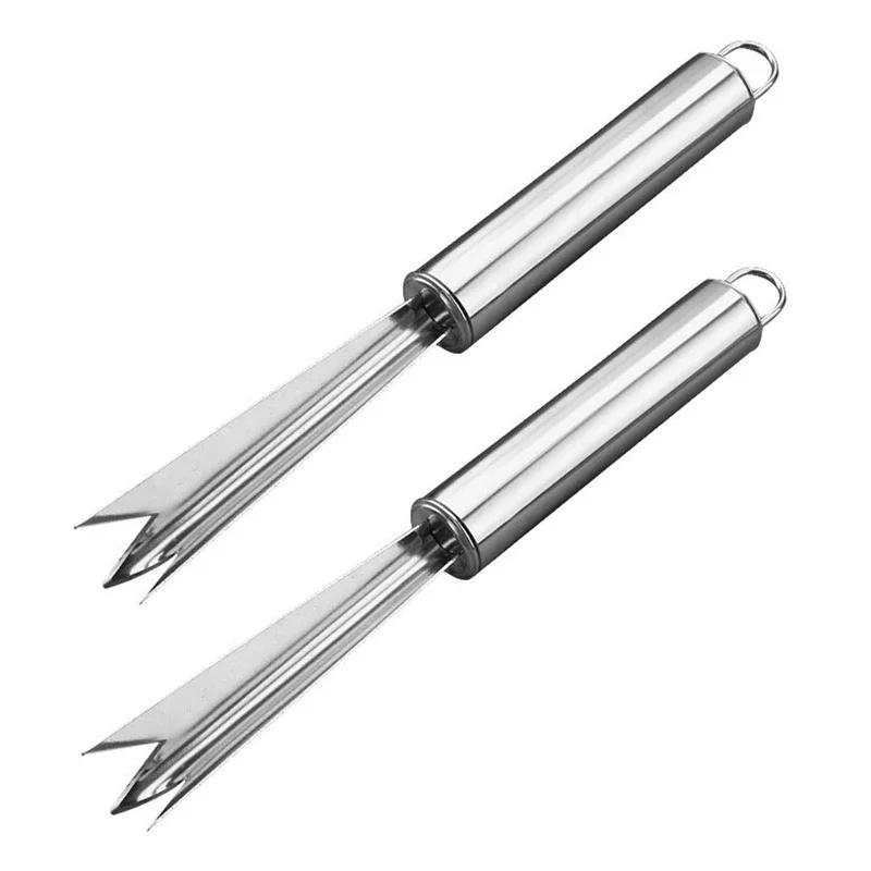 Fruit Tool Sharp Edge V-Type Pineapple Non-Slip Kitchen Tools Household Products Stainless Steel Pineapple Knife Durable Peeler