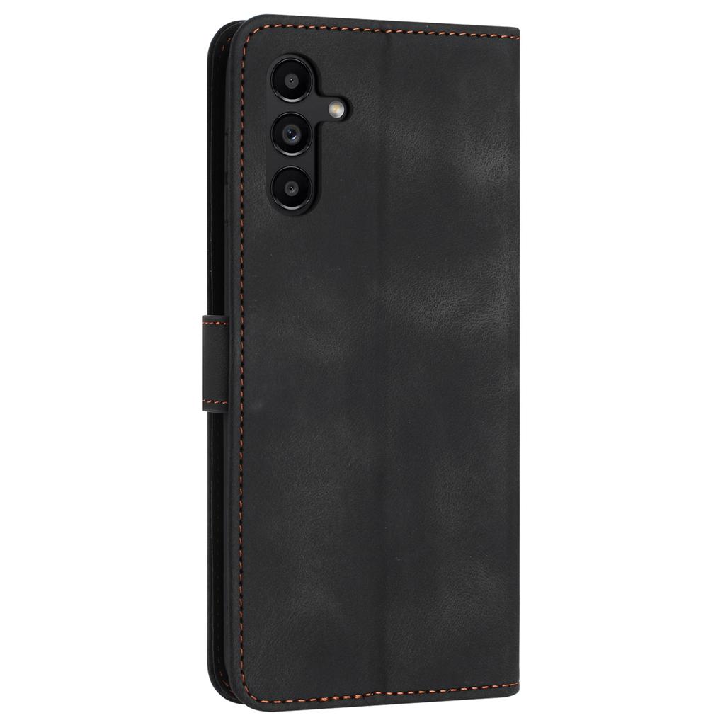 For Samsung Galaxy A15 5G Drop Protection Case Skin-touch PU Leather Phone Stand Cover