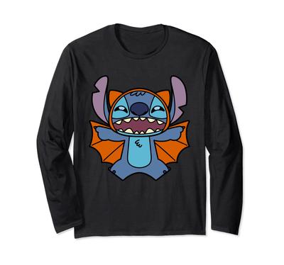 Disney Stitch Bat Halloween Costume Long Sleeve T-Shirt