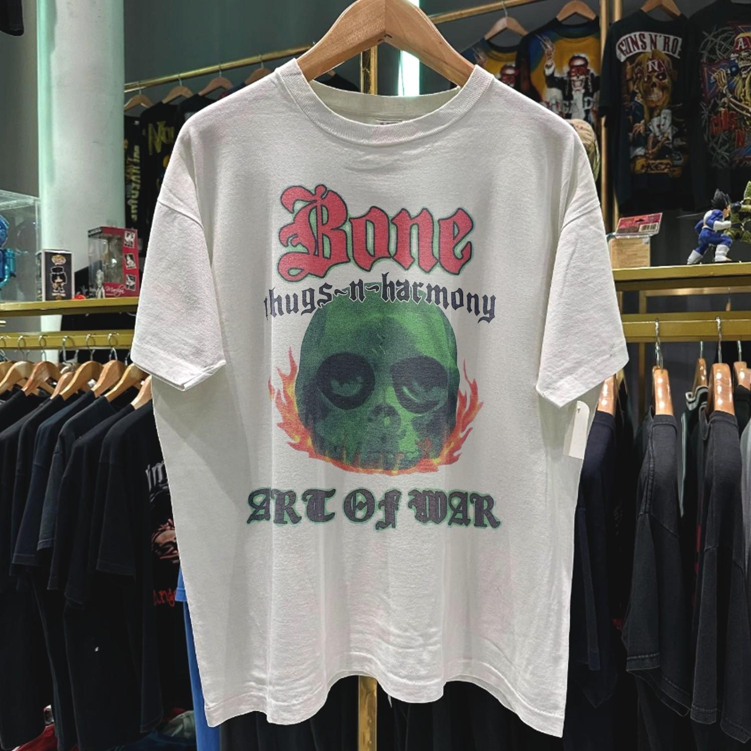 1997 Bone Thugs N Harmony Art Of War Promo T-Shirt White XXL 4XL