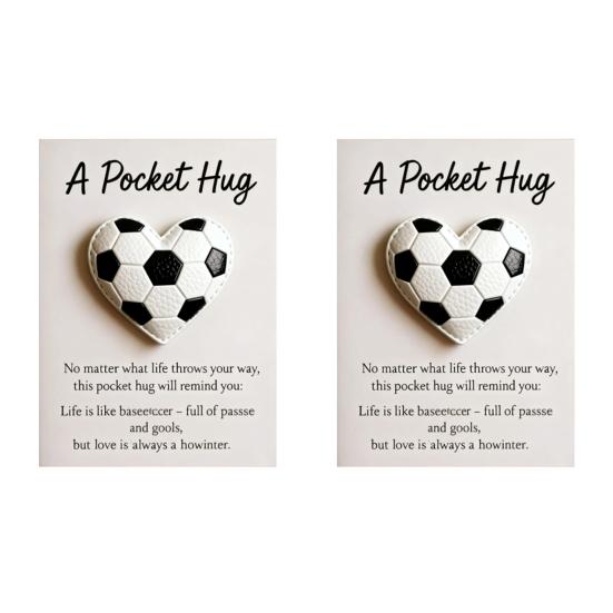 Golf Pocket Hug with Card Heart-Shaped Softball Golf Ball Pocket Hug Token Encouragement Keepsake Gift for Softball Lovers Golfers Sports Enthusiasts