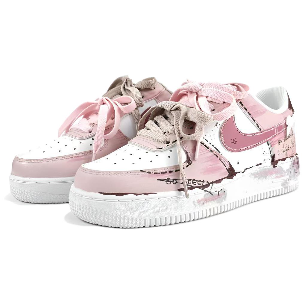 Nike Air Force 1 Air Force 1, Puppy Amusement Park Low Top Skateboard Shoes Unisex Rose Pink CW2288-111(Team405-)