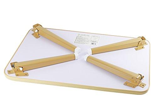 Pearl Metal Chabudai (Chabudai), Natural, 60cm Wide X 40cm Deep X 29.5cm High, Folding Low Table, Wood Grain Finish, UV-Coated Surface, N-8336