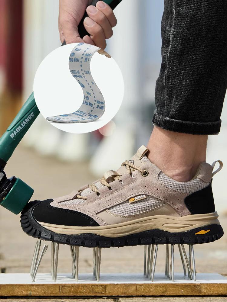 High quality Indestructible shoes Male Safety Shoes Anti-smash Anti puncture Working Sneakers Steel toe shoes Protection Boots