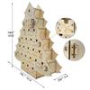 Christmas Trees Calendar Wooden Drawers Box Children Gift Festival Party Home Office Tabletop Decoration Storage 55KF