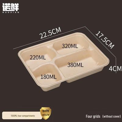 Nuoxian Food Grade Biodegradable Compartmental Meal Prep Containers