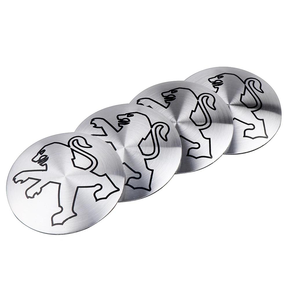 2026 Het Bilklistermärke 56mm Bilhjul Navkapslar Dekal Outo Emblem Bilstyling För Peugeot 208 2012~2018 308 201