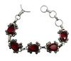 Red Garnet Gemstone Silver Plated Handmade Bracelet Jewelry BR 53