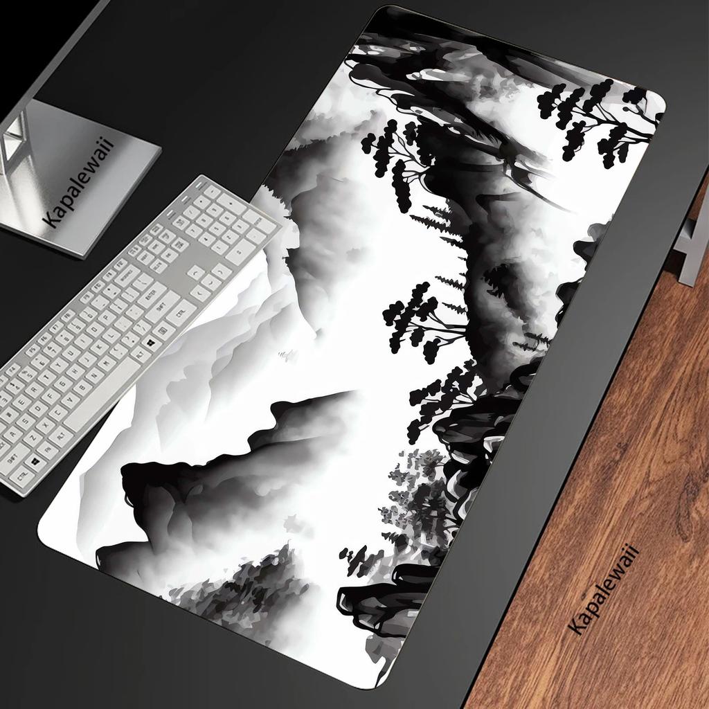 Mountain Serenity Japan Art Keyboards Computer Peripherals Office XXL Mouse Pad 900x400 Gamer Desk Mechanical Keyboard Mousepad