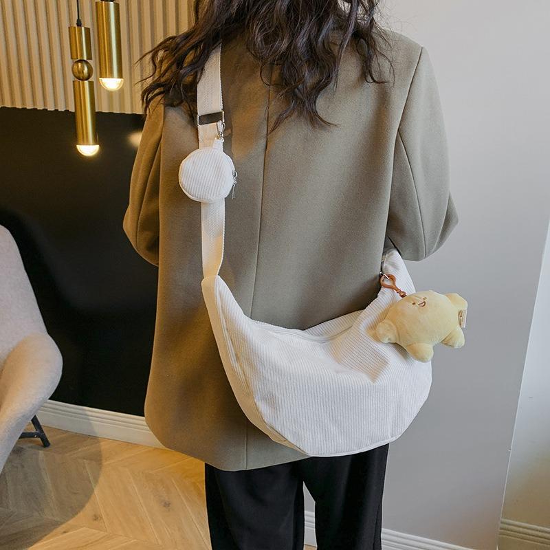 Mother and child bag two-piece set new shoulder bag fashion corduroy messenger bag