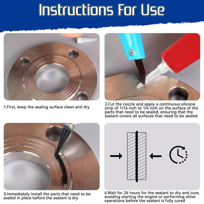 Silicone Gasket Maker 85g Waterproof Head Sealant High Temperature Resistant Engine Sealant For Import Engines