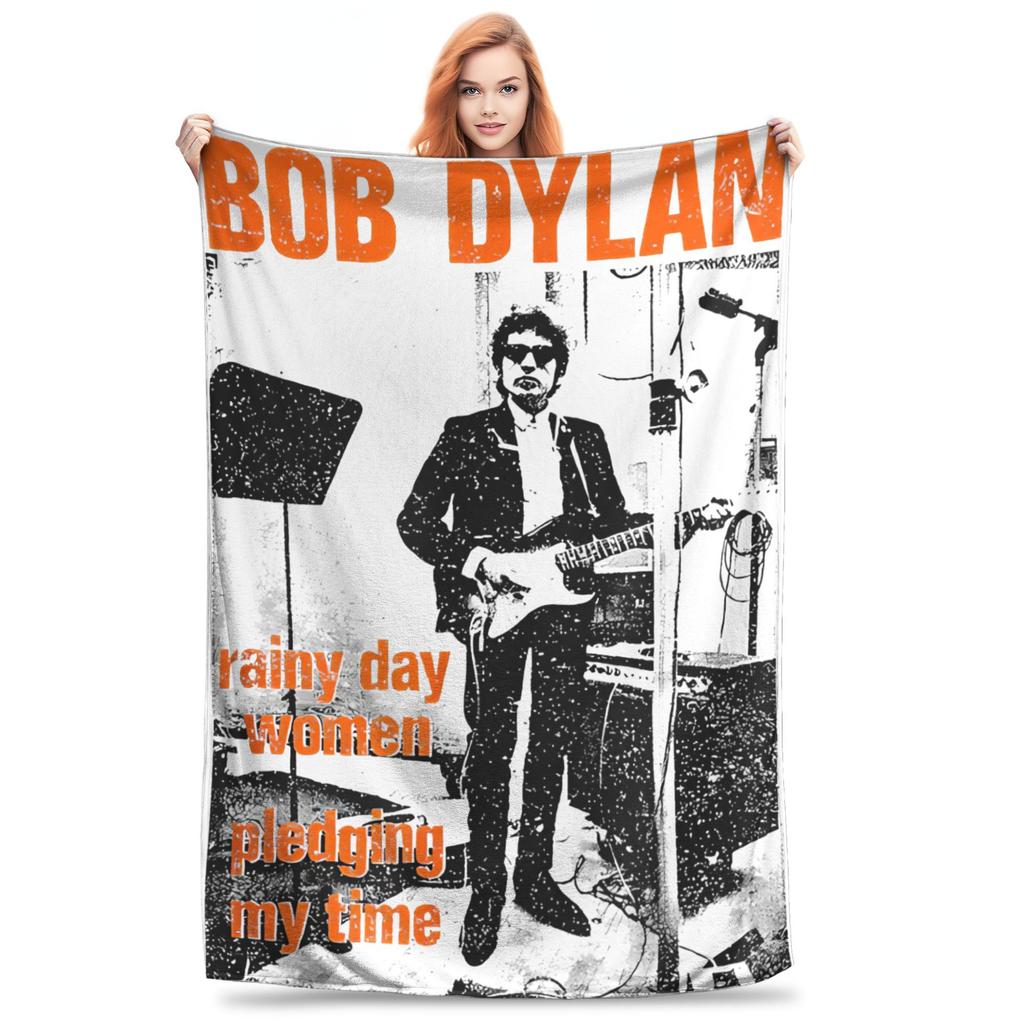 Bob Dylan Singer Folk Music Blanket Multi-size Super Soft and Warm  Throw Blankets for Sofa Couch and Bed