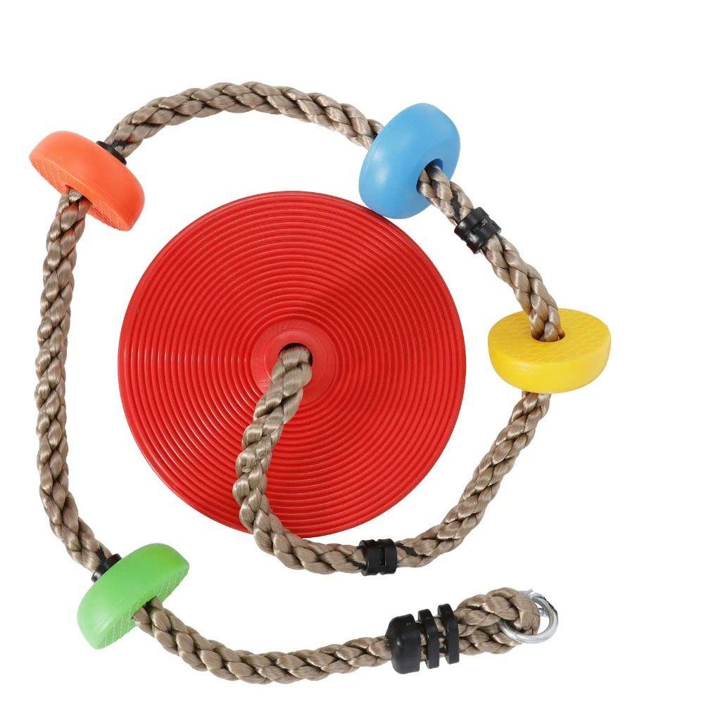 Columpio de cuerda para niños con plataformas y plataforma para juegos infantiles
