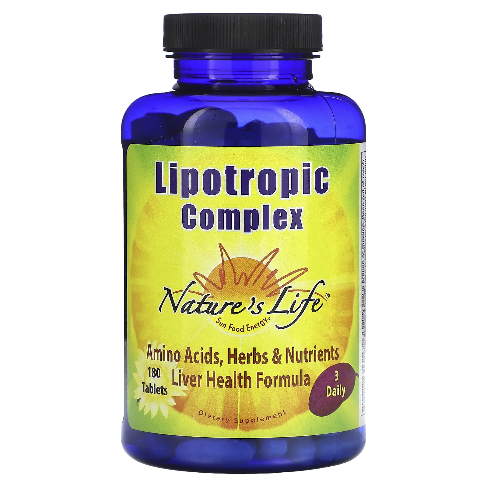 

Nature S Life, Lipotropic Complex, 180 Tablets