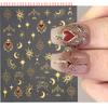 Butterfly Manicure 3D Decals Heart Stickers for Valentine's Day