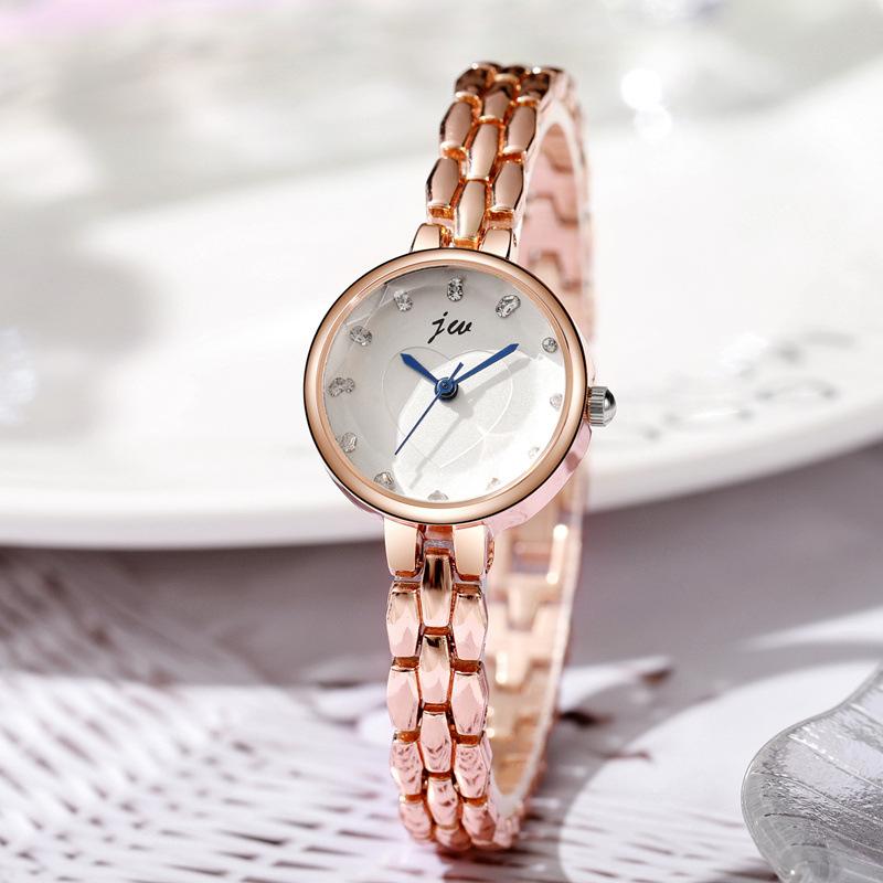 Модные Браслетные Часы Женские Роскошные Розовое Золото Нержавеющая Сталь Кварцевые Часы Женские Повседневные Наручные Часы Reloj Mujer золотой