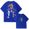 Japanese Animation Dragon Ball Wukong Tide Short-sleeved T-shirt Men's and Women's Summer Tide Brand Loose Summer Top