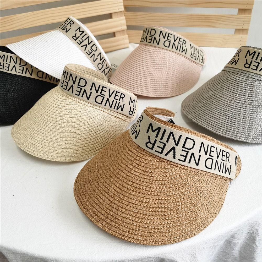 

Protection Sun Visor Big Brim Anti-ultraviolet Straw Cap Summer Sun Cap Women Sun Hat Sunscreen Hat