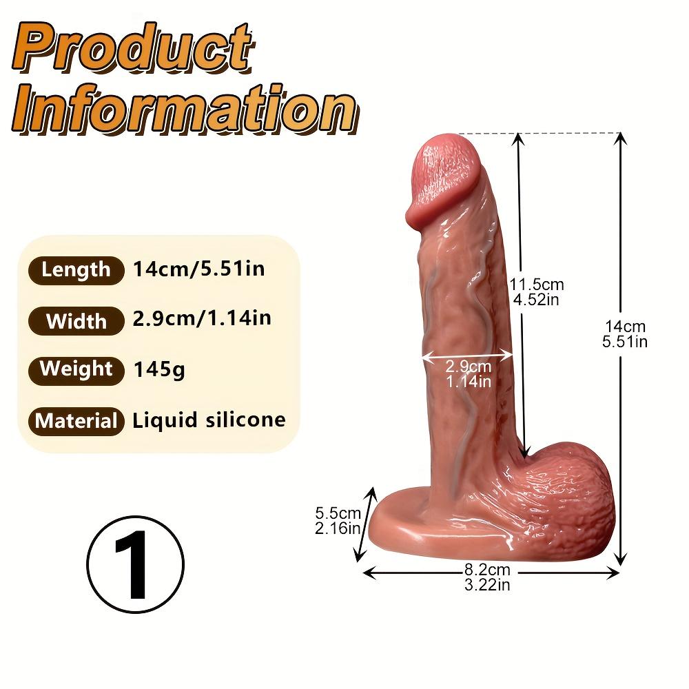 Soft Realistic Dildo in 10 Sizes,Lifelike Silicone Penis with Smooth Texture & Ergonomic Shape,Strong Suction Cup Adult Toy for Anal &Vaginal Pleasure