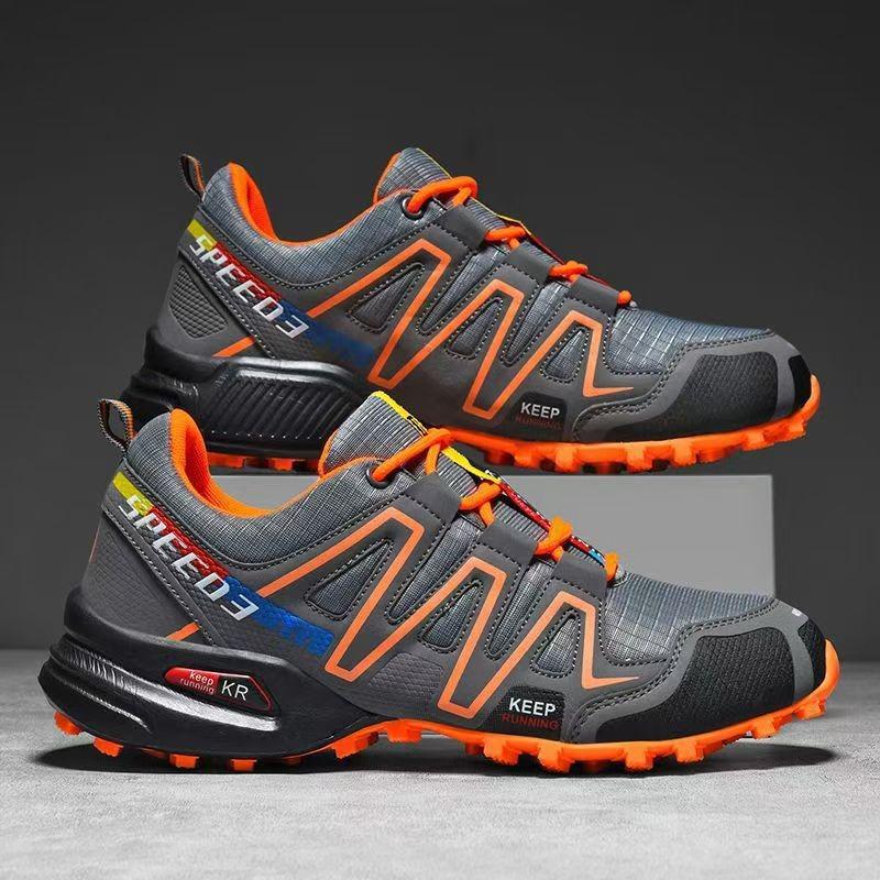 Outdoor hiking shoes men's non-slip breathable casual climbing shoes soft sole wear-resistant hiking shoes sports travel shoes