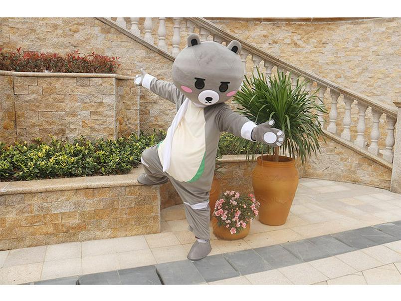 Kianran Bear Costume: Cartoon Mascot Cosplay Headgear for Walking & Photoshoots