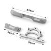 2pieces 1/24 Rear Bumper RC Upgrade Part Aluminum Alloy Durable Rc Rear Bumper For Axial SCX24 RC Car Part RC Car Accessories