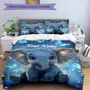 3PC Custom Name Elephant Dreamscape" Bedding Set Duvet Cover Closure Includes 1 Duvet Cover & 2 Pillowcases for Bedroom