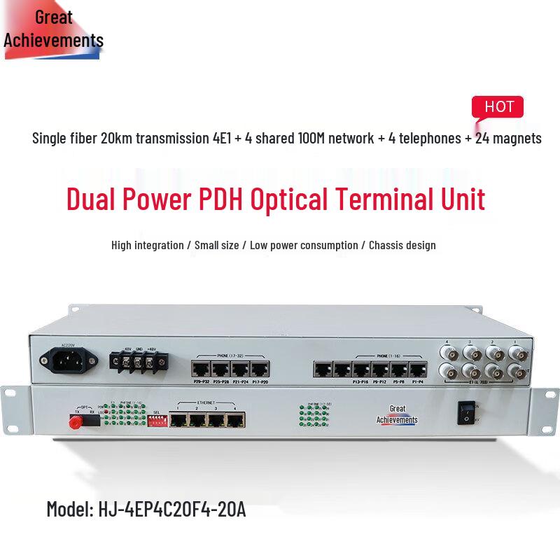 Hongji HJ-4EP4C24F4-20A Multi-service Optical Transceiver