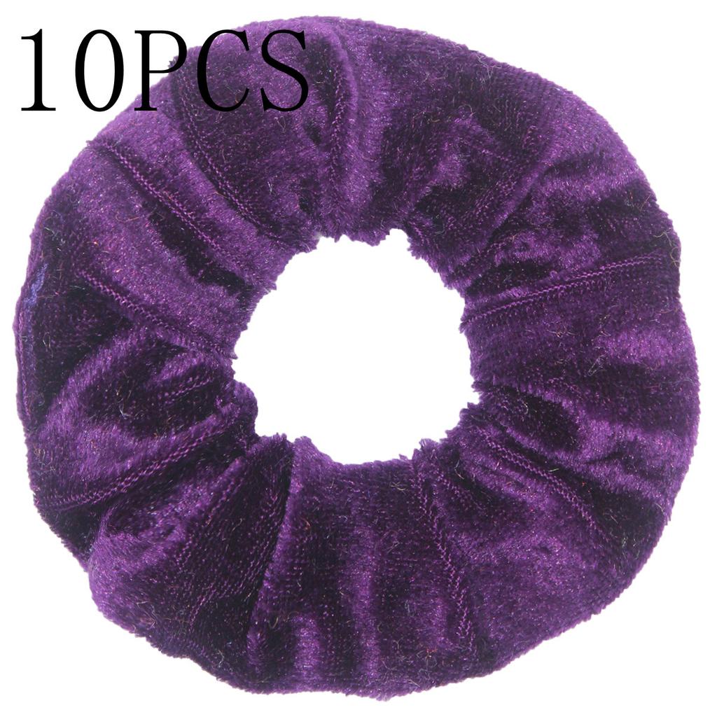 10pc Women Hair Scrunchies Velvet Solid Color Band for Girls Ponytail Holder Rubber Bands Ties Accessories Headbands Gumki