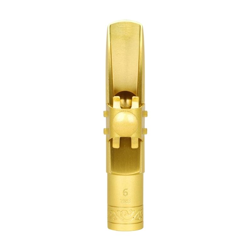 Brass Sax Mouthpieces 5C/6C/7C/8C/9C for Saxophone Professional & Beginner Metal Tenors Saxophone Mouthpiece with Caps