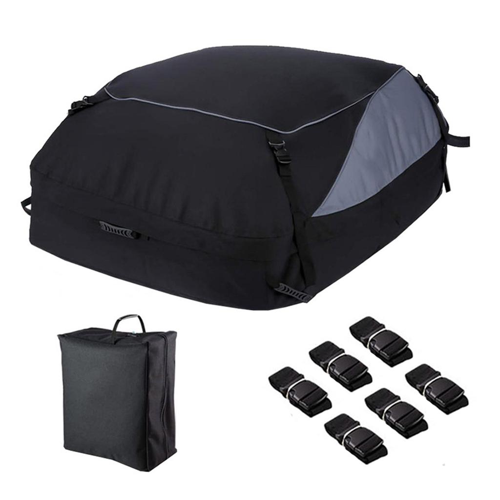 Car Cargo Roof Bag Auto Rooftop Luggage Carrier Storage Bag Waterproof 600D Oxford Car SUV Van Foldable Roofs Bags