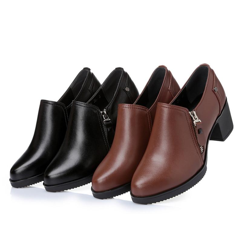 Fashion AIYUQI Ladies Shoes Genuine Leather 2024 Autumn New Large Size 41 42 43 Womens Shoes Women High Heel Shoes Office shoes
