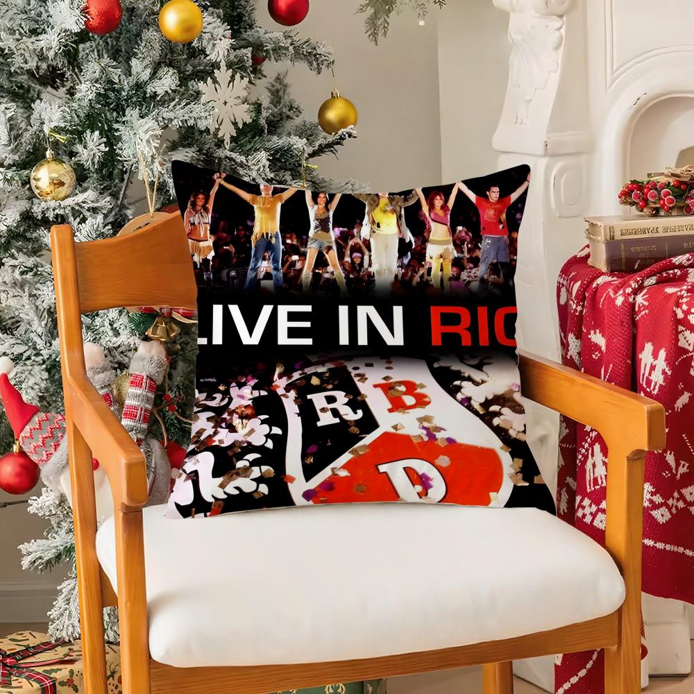 RRPD Choir Rebelde Album Band Music Pillow Case Silky Short Plush With Invisible Zipper Dustproof Sofa Cushion Cover
