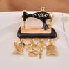Stylish European-American Sewing Machine Brooch: Cute, High-Grade Decorative Pin for Coats and Jackets