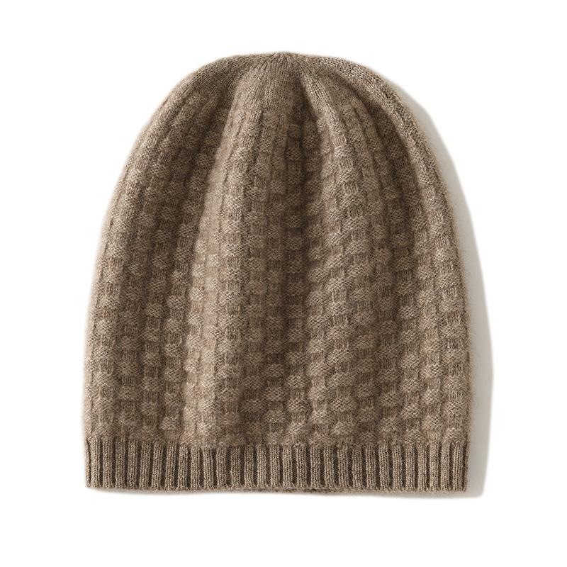 Soft Cashmere Hat Autumn and Winter New Style Unisex Casual Ear Protection Pile Hat Fashionable Knitted Hat