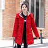 New Winter Padded Jacket Women's Mid-length Shiny Korean Loose Cotton Jacket Warm and Thickened Down Padded Jacket