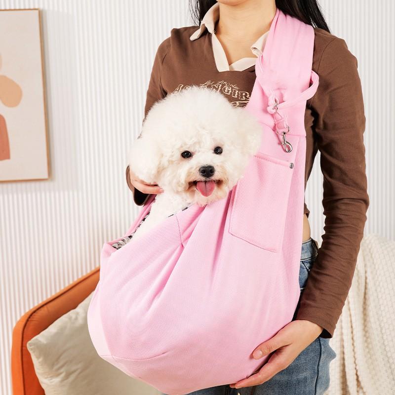 Small and medium-sized pet cat and dog leash, suitable for outdoor trips. Breathable and waterproof. Large capacity dog walking bag.