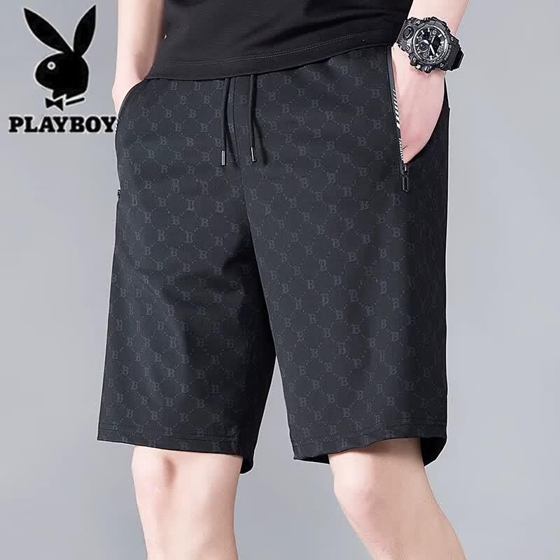 Playboy Men s Ice Silk Casual Shorts L