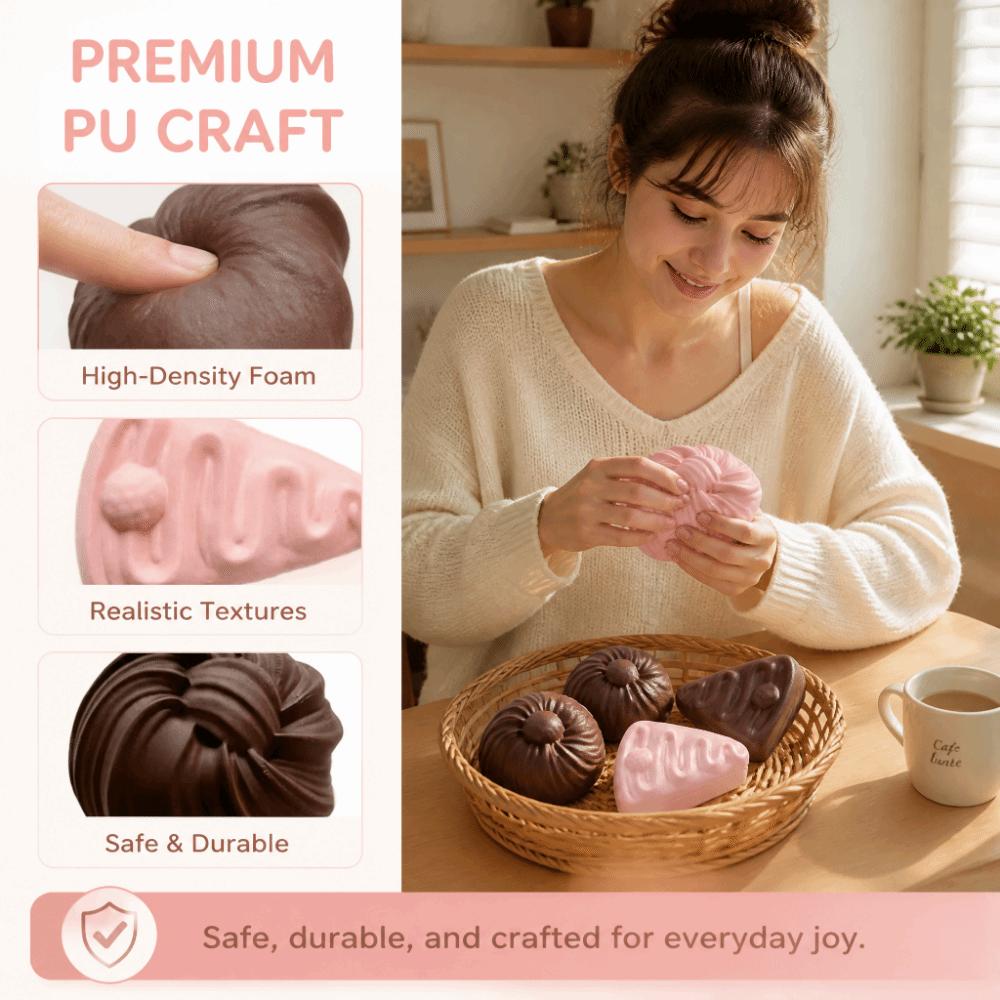 Soft Bread Squeeze Toy Creative Sensory Fidget Toy Bread Squishy Toy  Simulation Toy