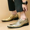 Designer New Charm Gold Silver Patchwork  Monk Strap Shoes for Men Moccasins Wedding Prom Homecoming Footwear Gentleman Loafers