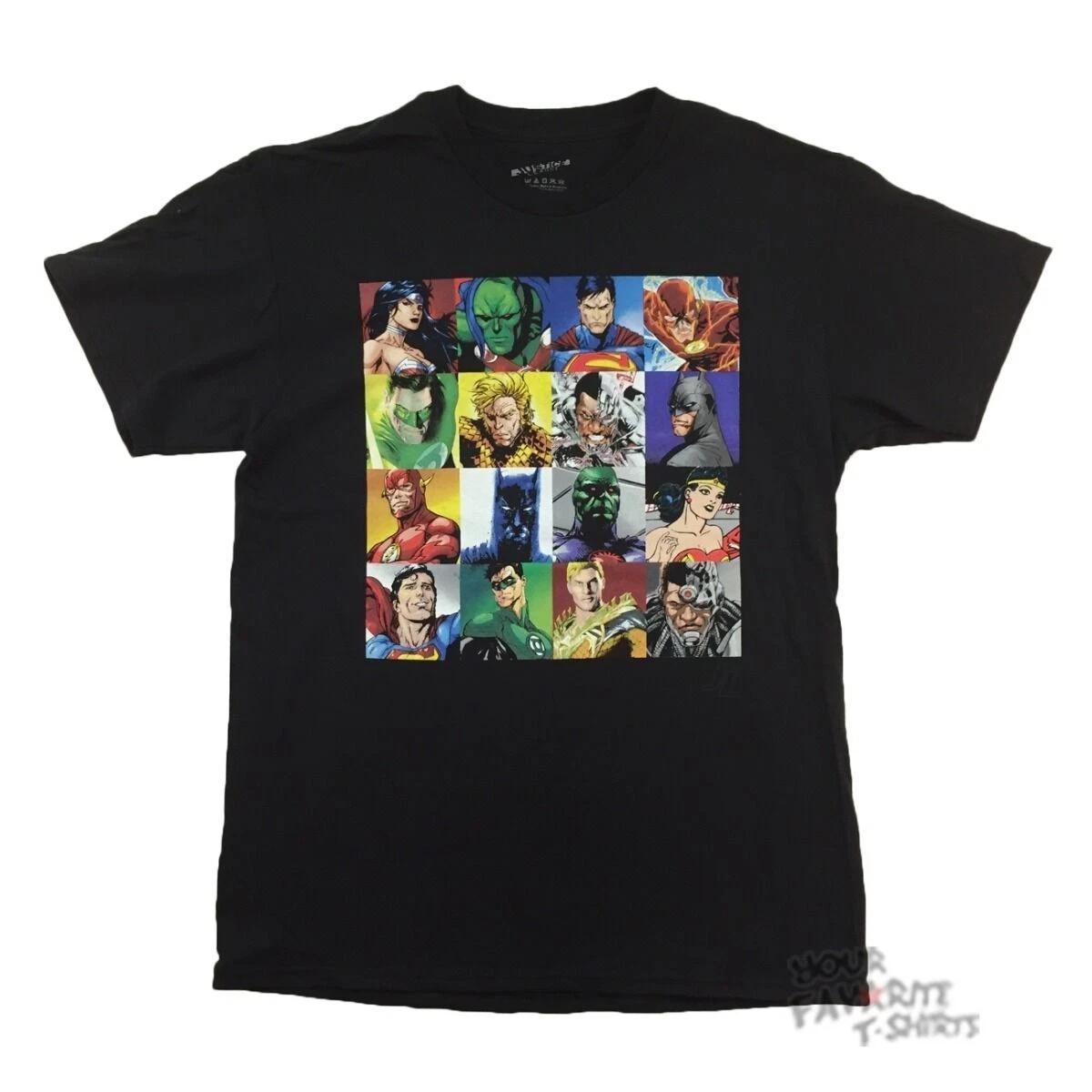 Justice League Faces JLA DC Comics Children s T-shirt 150